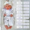18.5in Full Silicone Reborn Baby Dolls Hand Painted Lifelike Weighted Doll Realistic Soft Newborn Girl Babies Silicone Full Body Not Vinyl for Ages 3+ view 4