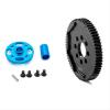 RC Spare Part Compatible with Tamiya for TT02 1/10 RC Car Upgrade Parts Accessories 64T Spur Gear and Gear Mount High for Speed Set 54500 view 2