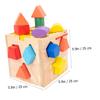 BESPORTBLE 1 Set Portable Shape Matching Blocks Intelligence Box Plaything for Enhances Hand Eye Coordination Observation Skills Convenient Storage Box for Early Education view 2
