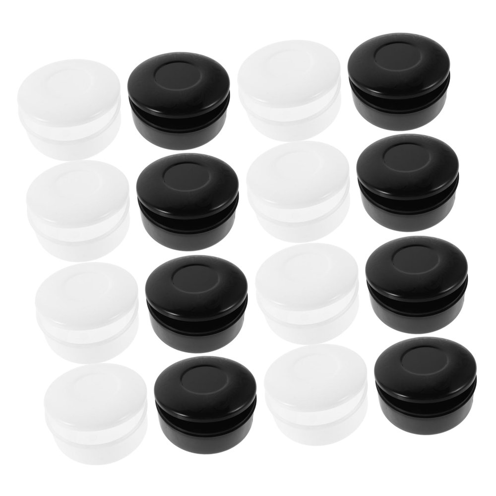CIYODO 4 Pairs Portable Go Chess Pieces Storage Boxes: Black White Chess Organizer - Board Game Supplies Plastic Case for Easy Carrying