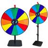 24 Inch Heavy Duty Spinning Prize,Ajustable 34"-61" Height Spinning Wheel for Prizes,12 Slots & Dry Erase Marker & Eraser for Carnival,Wheel of Fortune Game Carnival & Engaging Home Parties,Tradeshow view 1