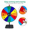 24 Inch Heavy Duty Spinning Prize,Ajustable 34"-61" Height Spinning Wheel for Prizes,12 Slots & Dry Erase Marker & Eraser for Carnival,Wheel of Fortune Game Carnival & Engaging Home Parties,Tradeshow view 3
