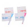 BESPORTBLE 2 Sets Math Flash Cards Erasable Arithmetic Practice Cards for Learning Fun Educational for Home School Nursery Stimulate Cognitive Development view 1