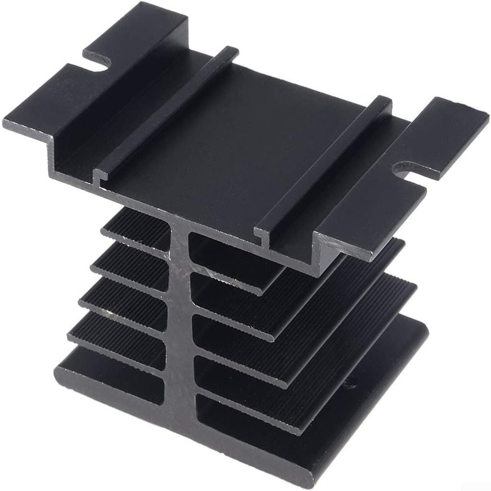 Effective Aluminum Heat Sink Designed for Use with For SSR Solid State Relays in For Single Phase Applications