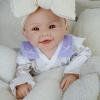 18.5in Full Silicone Reborn Baby Dolls Hand Painted Lifelike Weighted Doll Realistic Soft Newborn Girl Babies Silicone Full Body Not Vinyl for Ages 3+ view 1