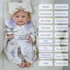 18.5in Full Silicone Reborn Baby Dolls Hand Painted Lifelike Weighted Doll Realistic Soft Newborn Girl Babies Silicone Full Body Not Vinyl for Ages 3+ view 4
