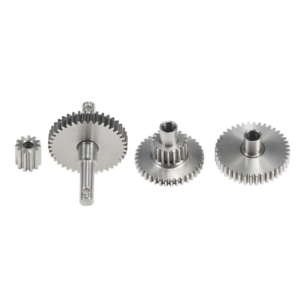 15g Stainless Steel Transmission Gear Pinion Set for TRX4M Upgrade 1/18 RC Crawler Car (16.6:1)