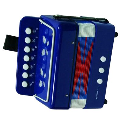 Accordion Instrument - Toddler Button Accordion, Beginner Toy | Portable 7 Keys Button Small for Beginners, Boys And Girls Age 3+, Birthday Gift