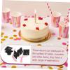 ORFOFE Graduation Party Cake Decoration Mini Doctoral Cap Cupcake Toppers Stylish Cap Cake Ornaments for Festive Celebrations Easy to Store and Use view 3