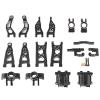 jnxwenu Steering Cup Gearbox Cover Suspension A-arm Steering Group Aluminum for ARR-ma 1/14 Mini for Mo-jave for Grom Upgrade toysCar Accessories(Black Set) view 1