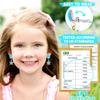 Adjustable Kids Jewelry for Girls in Box, No Duplication Clip on Earrings, Pretend and Dress Up Jewelry for Toddler Age 3-4, Princess Party Favors, Birthday Gifts for 3 4 5 6 7 8 9 Year Old Girls view 3