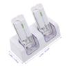 DIYEAH USB Charging Dock for Game Controllers Direct Charging Station Blue Light Indicator Compatible Rechargeable Batteries White view 2