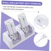 DIYEAH USB Charging Dock for Game Controllers Direct Charging Station Blue Light Indicator Compatible Rechargeable Batteries White view 3