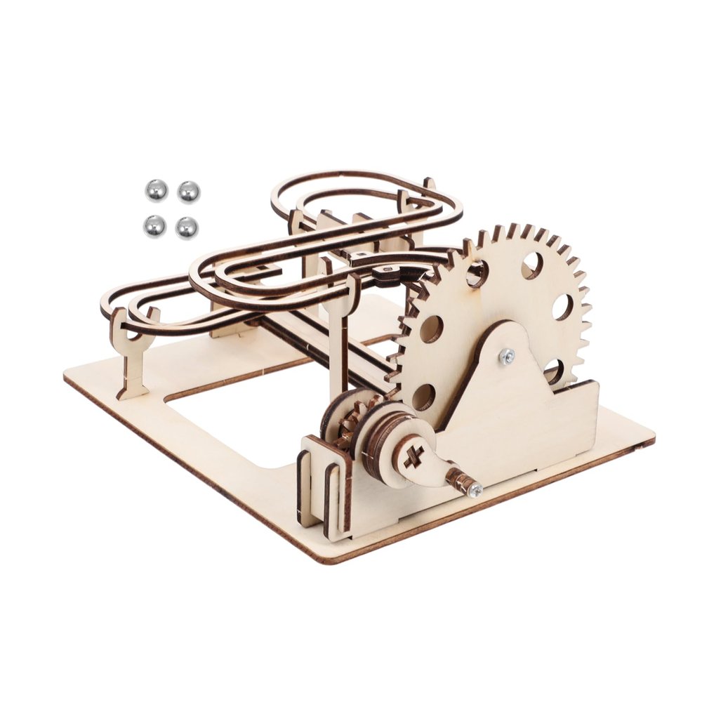 GALPADA 1Set Wooden Marble Run Puzzle Educational DIY Building Kit for Enhances Creativity Imagination Improves Hand Eye Coordination Fun Engaging Activity for Ages