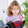  Children Mini Accordion - Toddler Button Accordion, Beginner Toy | Portable 7 Keys Button Small for Beginners, Boys And Girls Age 3+, Birthday Gift view 2