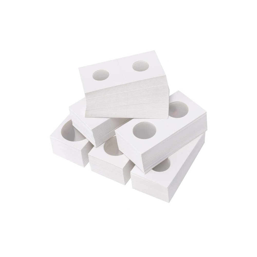 OFFSCH 300pcs Coin Collecting Holders Coin Paper Clip Storage Case Stamp Holders Money Storage Case Protective Cover