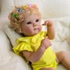 Anano 18 Inch Girl Bettie Reborn Baby Dolls - Full Body Silicone Vinyl Real Life Water Proof Anatomically Correct Newborn Baby Dolls Eyes Open with Hair for Kids Ages 3+ view 1