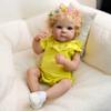 Anano 18 Inch Girl Bettie Reborn Baby Dolls - Full Body Silicone Vinyl Real Life Water Proof Anatomically Correct Newborn Baby Dolls Eyes Open with Hair for Kids Ages 3+ view 3