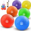 10 Inch Kickball Playground Balls 6 Pack,Playground Balls for Kids&Adults,Dodgeballs,Handballs,for School,Outdoor&Indoor Games,with Hand Pump and Storage Bag,Boys and Girls Gift with Gift Box view 1