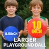 10 Inch Kickball Playground Balls 6 Pack,Playground Balls for Kids&Adults,Dodgeballs,Handballs,for School,Outdoor&Indoor Games,with Hand Pump and Storage Bag,Boys and Girls Gift with Gift Box view 2