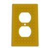 Building Brick Light Switch Cover Plate - Compatible with Standard Construction Blocks - Single Outlet Wall Plate (Gold) view 1