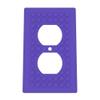 Building Brick Light Switch Cover Plate - Compatible with Standard Construction Blocks - Single Outlet Wall Plate (Purple) view 1