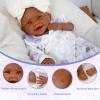 18.5in Full Silicone Reborn Baby Dolls Hand Painted Lifelike Weighted Doll Realistic Soft Newborn Girl Babies Silicone Full Body Not Vinyl for Ages 3+ view 3