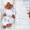 18.5in Full Silicone Reborn Baby Dolls Hand Painted Lifelike Weighted Doll Realistic Soft Newborn Girl Babies Silicone Full Body Not Vinyl for Ages 3+ view 4