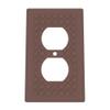 Building Brick Light Switch Cover Plate - Compatible with Standard Construction Blocks - Single Outlet Wall Plate (Brown (Gold Shimmer)) view 1