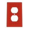 Building Brick Light Switch Cover Plate - Compatible with Standard Construction Blocks - Single Outlet Wall Plate (Red) view 1
