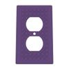 Building Brick Light Switch Cover Plate - Compatible with Standard Construction Blocks - Single Outlet Wall Plate (Indigo Purple) view 1