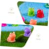 Abaodam 60pcs Miniature Resin Frog Decorations Glow in Dark Realistic Frog Figurines for Home Office Decor view 4