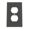 Building Brick Light Switch Cover Plate - Compatible with Standard Construction Blocks - Single Outlet Wall Plate (Onyx Black Sparkle) view 1