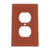 Building Brick Light Switch Cover Plate - Compatible with Standard Construction Blocks - Single Outlet Wall Plate (Brown) view 1