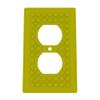 Building Brick Light Switch Cover Plate - Compatible with Standard Construction Blocks - Single Outlet Wall Plate (Yellow) view 1