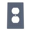 Building Brick Light Switch Cover Plate - Compatible with Standard Construction Blocks - Single Outlet Wall Plate (Blue Gray) view 1