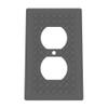 Building Brick Light Switch Cover Plate - Compatible with Standard Construction Blocks - Single Outlet Wall Plate (Dark Gray) view 1