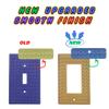 Building Brick Light Switch Cover Plate - Compatible with Standard Construction Blocks - Single Outlet Wall Plate (Gray) view 3