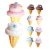 Abaodam 15pcs Realistic Fake Ice Cream Cone Set for Boys and Girls Multi-Function Simulation Ice Cream Toys for Party Favors and Tabletop Decor view 1