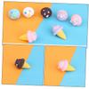 Abaodam 15pcs Realistic Fake Ice Cream Cone Set for Boys and Girls Multi-Function Simulation Ice Cream Toys for Party Favors and Tabletop Decor view 3