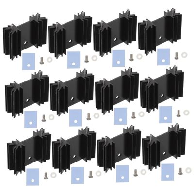 DIYEAH 40pc Aluminum Heat Sink for-220 High Performance Metal Cooler Fin Suitable for Electronic Devices and Voltage Regulators Random Color