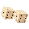 BESPORTBLE 2Pcs Large Wooden Dice Round Corner Dot Dice for Table Games DIY Crafts Safe Gaming Accessory for Adults for Home Party Entertainment view 1