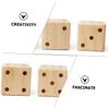 BESPORTBLE 2Pcs Large Wooden Dice Round Corner Dot Dice for Table Games DIY Crafts Safe Gaming Accessory for Adults for Home Party Entertainment view 3