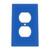 Building Brick Light Switch Cover Plate - Compatible with Standard Construction Blocks - Single Outlet Wall Plate (Cobalt Blue) view 1