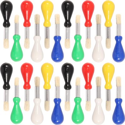 24 Pcs Kids Paint Brushes, Washable Toddler Paint Brushes, Jumbo Preschool Painting Brush with Easy to Hold Handles for Kids Painting Poster
