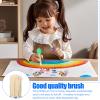 24 Pcs Kids Paint Brushes, Washable Toddler Paint Brushes, Jumbo Preschool Painting Brush with Easy to Hold Handles for Kids Painting Poster view 4