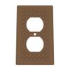 Building Brick Light Switch Cover Plate - Compatible with Standard Construction Blocks - Single Outlet Wall Plate (Cocoa Brown) view 1