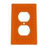 Building Brick Light Switch Cover Plate - Compatible with Standard Construction Blocks - Single Outlet Wall Plate (Orange) view 1