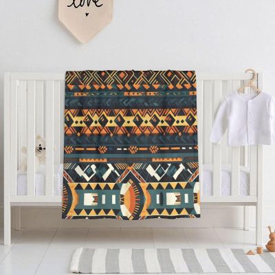 African Tribal Ethnic Texture Super Soft Baby Blanket - Swaddle Blanket 30x40 inches, Suitable for Newborns in All Seasons