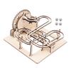 HONMEET 1Set Wooden Marble Run Puzzle DIY Track Bead Game for Enhances Hand Eye Coordination Creative Thinking Safe Educational Plaything view 1